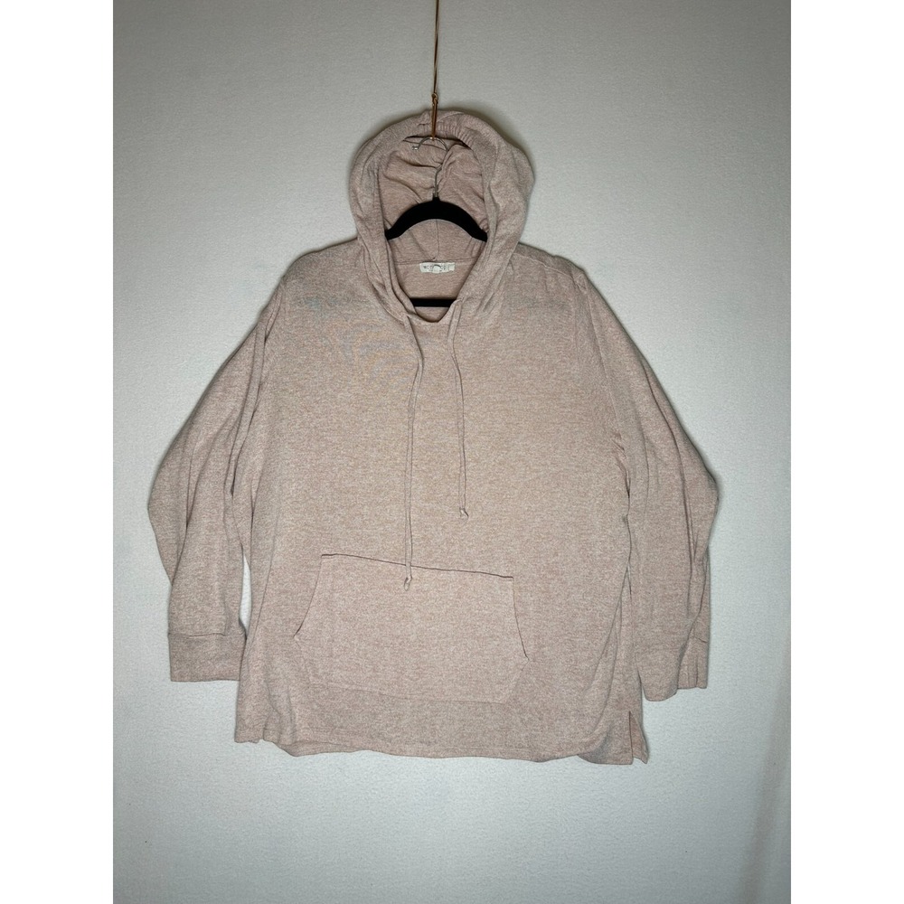 Workshop Light Pink Hooded Pullover Sweatshirt Womens Size 3XL RN 93178